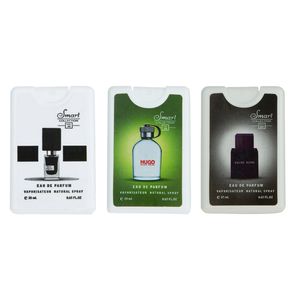 عطر جیبی مردانه اسمارت کالکشن مدل بلک افغان هوگو لالیک حجم 20 میلی لیتر بسته 3 عددی